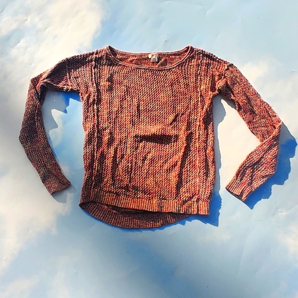 Rainbow Knit Mossimo Sweater All Season Sweater Colorful